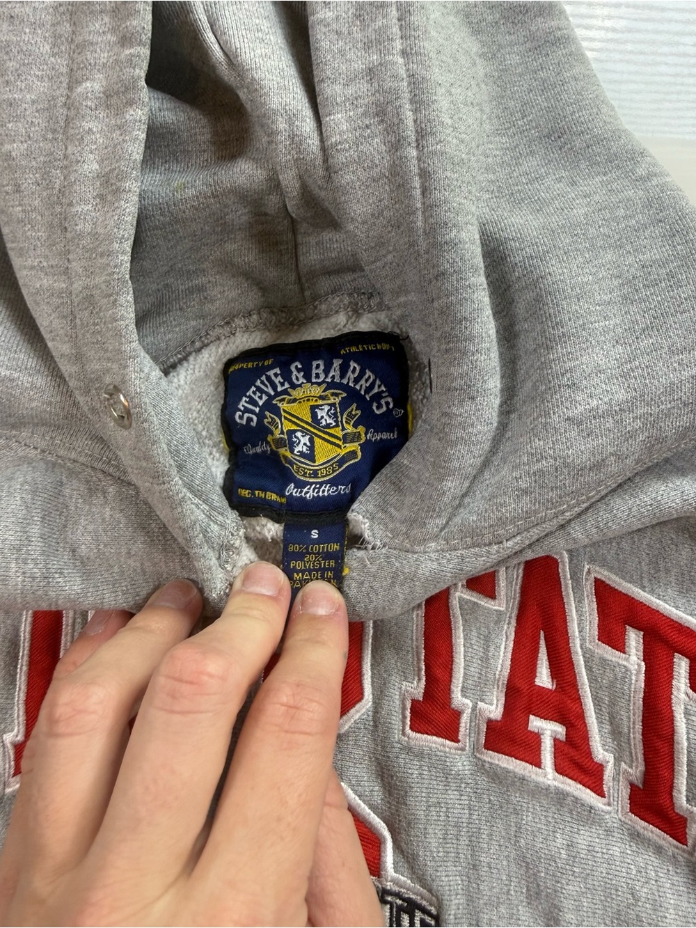Vintage Steve & Barry’s Cut-off Sweatshirt - Picture 4 of 8